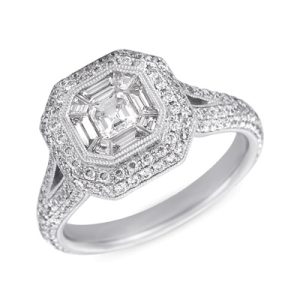 White Gold M.pave Ring