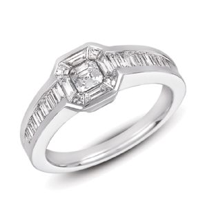 White Gold Diamond Fashion Ring