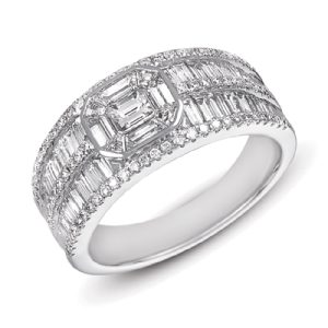 White Gold Diamond Fashion Ring