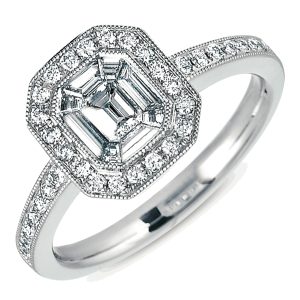 White Gold M.pave Ring