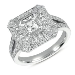 White Gold Pave Ring