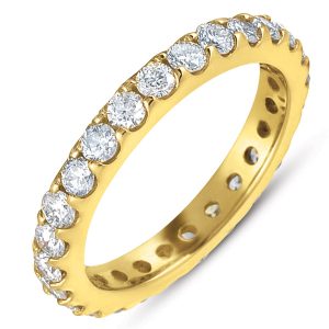 Yellow Gold Eternity Band