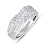 White Gold Pave Diamond Ring