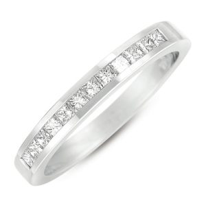 Princess Cut Diamond Band