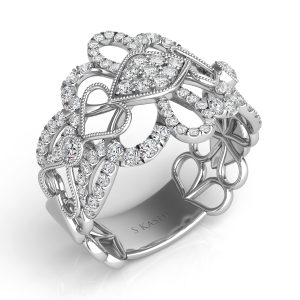 White Gold Diamond Fashion Ring