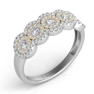 Yellow & White Gold Diamond Fashion Ring