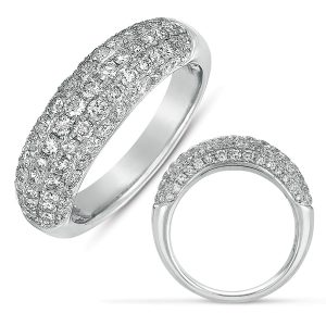 Platinum Micro Pave Band