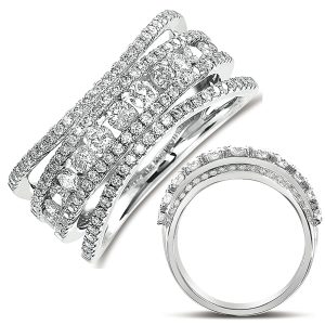 Platinum Diamond Fashion Ring