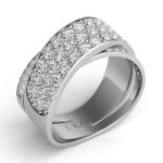 Platinum Diamond Fashion Ring