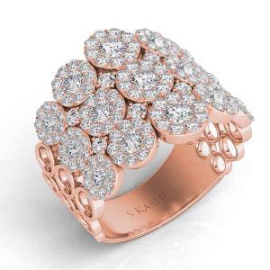 Rose Gold Diamond Fashion Ring