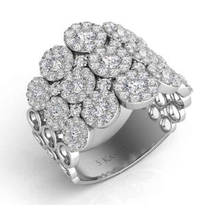 White Gold Diamond Fashion Ring