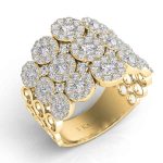 Yellow Gold Diamond Fashion Ring