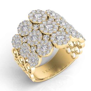 Yellow Gold Diamond Fashion Ring
