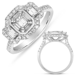 White Gold Diamond Fashion Ring