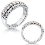 Rose & White Gold Fashion Diamond Ring