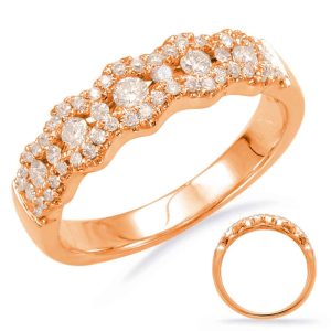 Rose Gold Diamond Fashion Ring