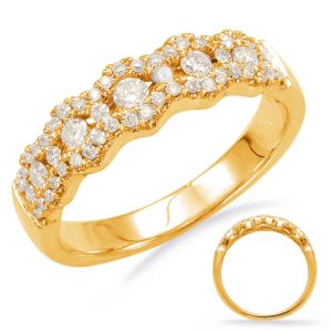 Yellow Gold Diamond Fashion Ring