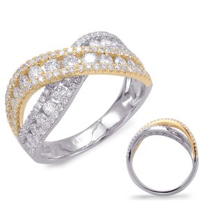 White & Yellow Gold Fashion Ring