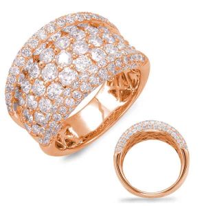 Rose Gold Diamond Fashion Ring