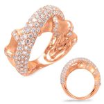 Rose Gold Diamond Fashion Ring