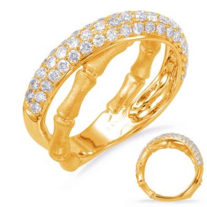 Yellow Gold Diamond Fashion Ring