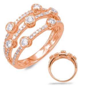 Rose Gold Diamond Fashion Ring