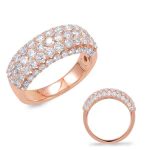 Rose Gold Diamond Band