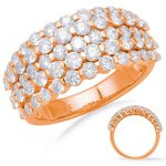 Rose Gold Diamond Fashion Ring