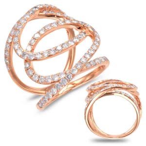 Rose Gold Diamond Fashion Ring