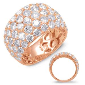 Rose Gold Diamond Fashion Ring