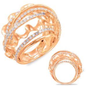 Rose Gold Diamond Fashion Ring
