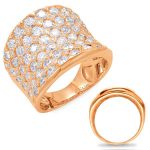 Rose Gold Diamond Fashion Ring