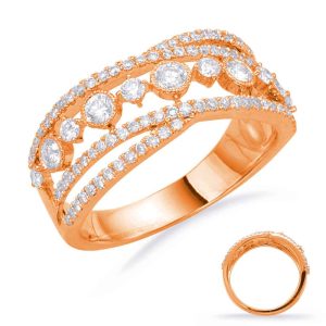 Rose Gold Diamond Fashion Ring