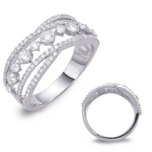 White Gold Diamond Fashion Ring
