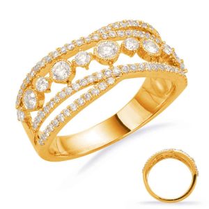 Yellow Gold Diamond Fashion Ring
