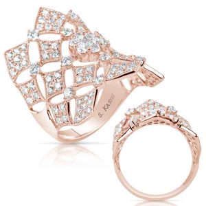 Rose Gold Diamond Fashion Ring