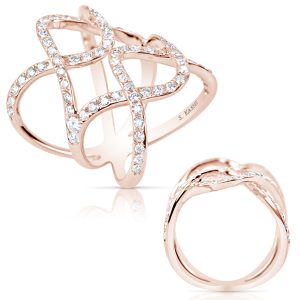 Rose Gold Diamond Fashion Ring