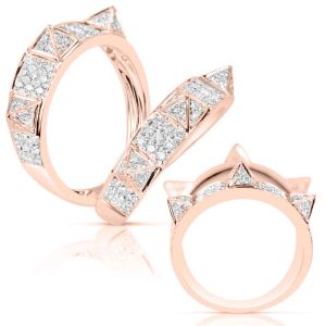 Rose Gold Diamond Fashion Ring