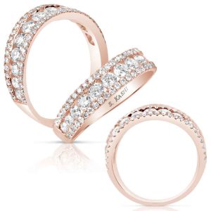 Rose Gold Diamond Fashion Ring