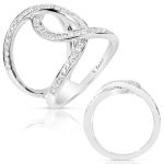 White Gold Diamond Fashion Ring