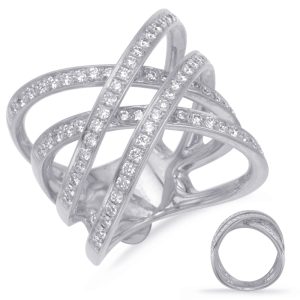 White Gold Diamond Fashion Ring