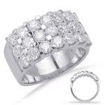 Platinum  Diamond Wedding Band