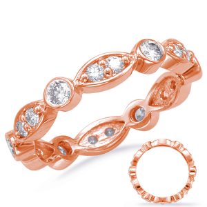 Rose Gold Stackable Eternity Band