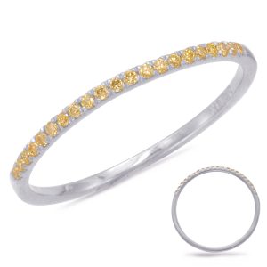 Yellow Diamond Wedding Band