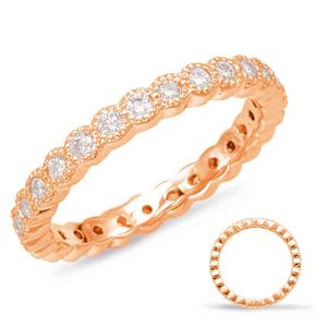 Rose Gold Stackable Eternity Band
