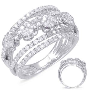 White Gold Diamond Fashion Ring