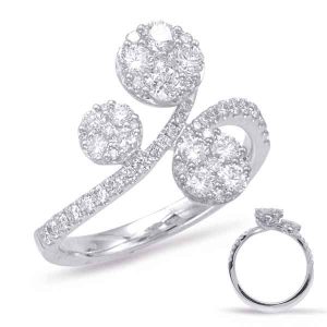 White Gold Diamond Fashion Ring