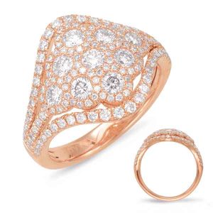 Rose Gold Diamond Fashion Ring
