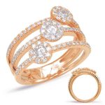Rose Gold Diamond Fashion Ring