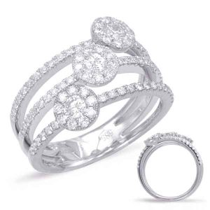 White Gold Diamond Fashion Ring